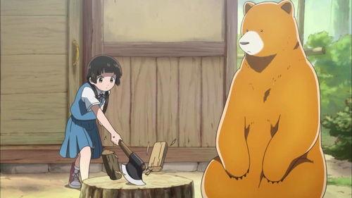 当女孩遇到熊,勇敢面对自然挑战的冒险故事